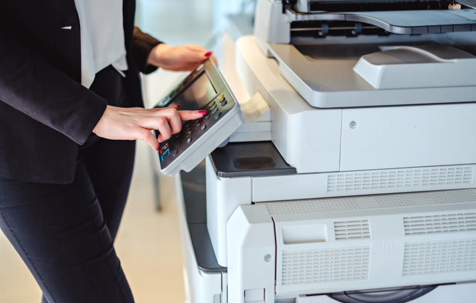 office copier in use